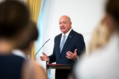 Am 29. Juli 2026 empfing Bundeskanzler Christian Stocker (im Bild) den Premierminister des Gro&szlig;herzogtums Luxemburg Luc Frieden zu einem Gespr&auml;ch.