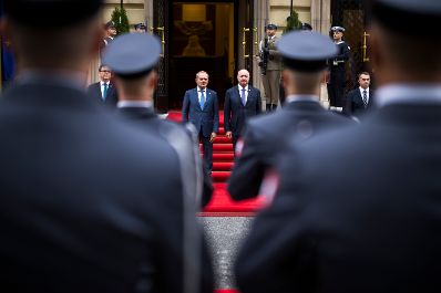 Am 17. September 2026 reiste Bundeskanzler Christian Stocker (m.r.) zu einem Arbeitsbesuch nach Warschau. Im Bild mit dem Premierminister von Polen Donald Tusk (m.l.).
