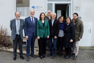Am 16. J&auml;nner 2026 traf Bundesministerin Claudia Bauer (3.v.l.) im Rahmen ihres Bundesl&auml;ndertages Vertreterinnen und Vertretern der Burgenl&auml;ndischen Kroaten.