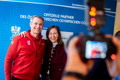 Am 23. Februar 2026 nahm Bundesministerin Claudia Bauer am Empfang der &ouml;sterreichischen Olympia-Medaillengewinner in Innsbruck teil.