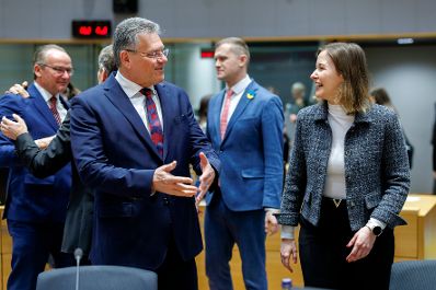 Am 24. Februar 2026 reiste Bundesministerin Claudia Bauer nach Br&uuml;ssel und nahm am Rat f&uuml;r &bdquo;Allgemeine Angelegenheiten&ldquo; der Europ&auml;ischen Union teil.