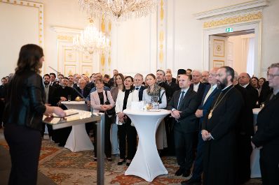 Am 27. April 2026 lud Bundesministerin Claudia Bauer anl&auml;sslich des &bdquo;Empfang zur Osterzeit&ldquo; zahlreiche Vertreter der Kirchen und Religionsgesellschaften in &Ouml;sterreich, ins Bundeskanzleramt ein.