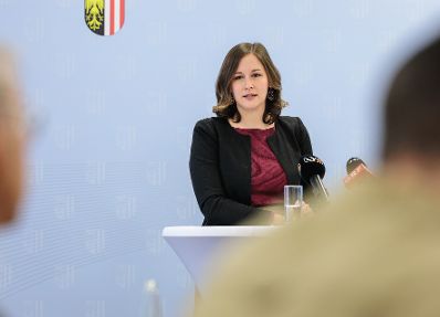 Am 12. Mai 2026 nahm Bundesministerin Claudia Bauer (im Bild) an der Integrationskonferenz 2026 teil.