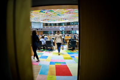 Am 26. Mai 2026 reiste Bundesministerin Claudia Bauer (m.) nach Br&uuml;ssel und nahm am Rat f&uuml;r &bdquo;Allgemeine Angelegenheiten&ldquo; der Europ&auml;ischen Union teil.