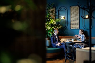 Am 01. Juni 2026 empfing Bundesministerin Claudia Bauer (r.) den niederl&auml;ndischen Au&szlig;enminister, Tom Berendsen (l.) zu einem Arbeitsgespr&auml;ch.
