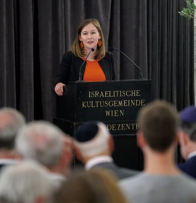 Am 16. Juni 2026 nahm Bundesministerin Claudia Bauer (im Bild) an der Verleihung der Marietta und Friedrich Torberg-Medaille teil.