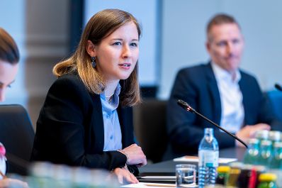 Am 17. Juni 2026 nahm Bundesministerin Claudia Bauer (im Bild) an der IV-Taskforce zur EU-Erweiterung teil.
