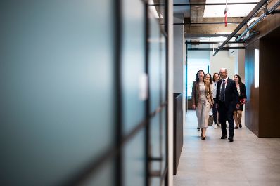 Am 13. Juli 2026 reiste Bundesministerin Claudia Bauer (l.) zu einem mehrt&auml;gigen Arbeitsbesuch nach New York. Im Bild beim Besuch der St&auml;ndigen Vertretung &Ouml;sterreichs bei der Europ&auml;ischen Union.