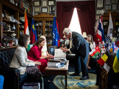 Am 15. Juli 2026 reiste Bundesministerin Claudia Bauer (2.v.l.) zu einem mehrt&auml;gigen Arbeitsbesuch nach Washington, D.C. Im Bild mit Congressman Addison Wilson (r.).