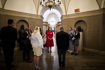 Am 15. Juli 2026 reiste Bundesministerin Claudia Bauer zu einem mehrt&auml;gigen Arbeitsbesuch nach Washington, D.C. Im Bild bei einer F&uuml;hrung durch das Kapitol.