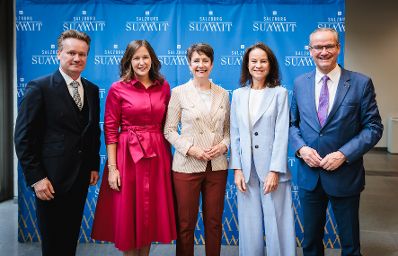 Am 23. Juli 2026 nahm Bundesministerin Claudia Bauer (2.v.l.) am Salzburg Summit teil.