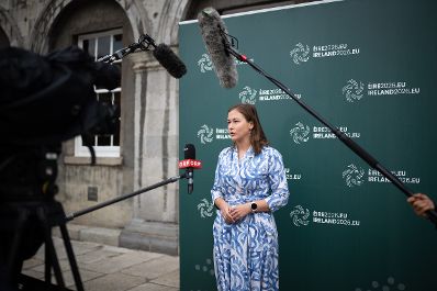 Am 4. September 2026 nahm Bundesministerin Claudia Bauer (im Bild) an der Informelle Tagung des Rates f&uuml;r Allgemeine Angelegenheiten in Dublin teil.