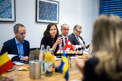 Am 13. Oktober 2026 reiste Bundesministerin Claudia Bauer (im Bild) zu einem Arbeitsbesuch nach Luxemburg und nahm am Rat f&uuml;r &bdquo;Allgemeine Angelegenheiten&ldquo; der Europ&auml;ischen Union teil.