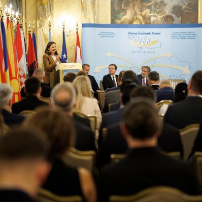 Am 9. Juni 2025 nahm Bundesministerin Claudia Plakolm am 23. Vienna Economic Forum teil.