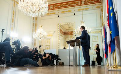 Am 14. Februar 2024 nahmen Bundesminister Johannes Rauch und Bundesminister Gerhard Karner am Pressefoyer nach dem Ministerrat teil.