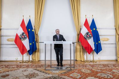 Am 28. April 2026 lud der Regierungsberater f&uuml;r nationale Sicherheit und Krisenvorsorge, Peter Vorhofer, zu einem Briefing ins Bundeskanzleramt, um &uuml;ber Aktuelles aus dem Koordinationsgremium zu berichten.
