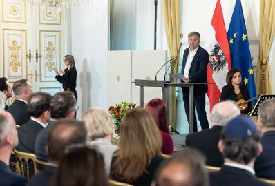 Am 8. Mai 2026 fand der Festakt zum Gedenken an die Befreiung vom Nationalsozialismus und an die Beendigung des Zweiten Weltkrieges in Europa im Bundeskanzleramt statt. Im Bild Festredner Ivan Krastev.