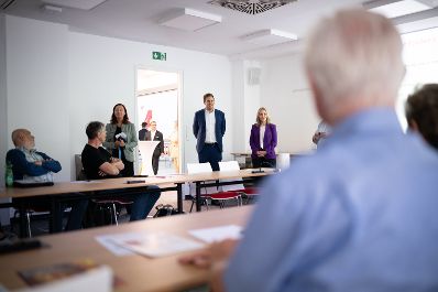Am 17. September 2025 besuchte Staatssekret&auml;r Alexander Pr&ouml;ll (im Bild) die A1 Seniorenakademie.