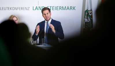 Am 14. November 2025 nahm Staatssekret&auml;r Alexander Pr&ouml;ll (im Bild) an der Landeshauptleutekonferenz in Leibnitz teil.