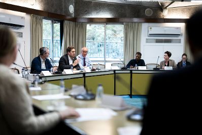 Am 18. Februar 2026 reiste Staatssekret&auml;r Alexander Pr&ouml;ll (2.v.l.) zu einem mehrt&auml;gigen Arbeitsbesuch nach Neu-Delhi.