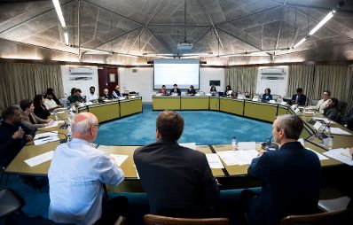 Am 18. Februar 2026 reiste Staatssekret&auml;r Alexander Pr&ouml;ll (m.) zu einem mehrt&auml;gigen Arbeitsbesuch nach Neu-Delhi.