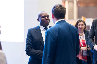 Am 18. Februar 2026 reiste Staatssekret&auml;r Alexander Pr&ouml;ll (m.) zu einem mehrt&auml;gigen Arbeitsbesuch nach Neu-Delhi. Im Bild beim Besuch vom &bdquo;AI Impact Summit 2026&ldquo;.