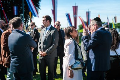 Am 10. Mai 2026 nahm Staatssekret&auml;r Alexander Pr&ouml;ll (m.l.) am Festakt zum Gedenken an die Befreiung des KZ-Gusen und KZ-Mauthausen teil.