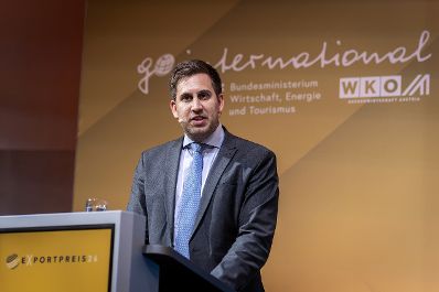 Am 28. Mai 2026 nahm Staatssekret&auml;r Alexander Pr&ouml;ll (im Bild) an der Verleihung des Exportpreises 2026 teil.