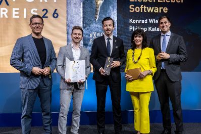 Am 28. Mai 2026 nahm Staatssekret&auml;r Alexander Pr&ouml;ll (r.) an der Verleihung des Exportpreises 2026 teil.