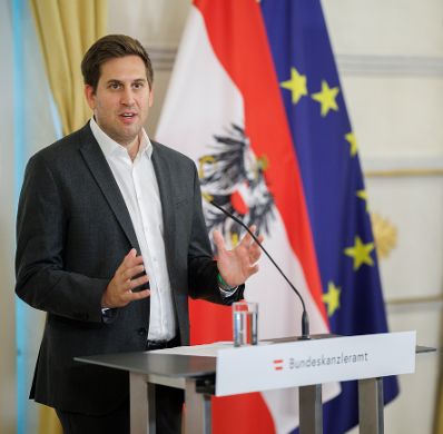 Am 18. Juni 2026 gab Staatssekret&auml;r Alexander Pr&ouml;ll (im Bild) eine Pressekonferenz anl&auml;sslich des Relaunch der ID Austria 2026.