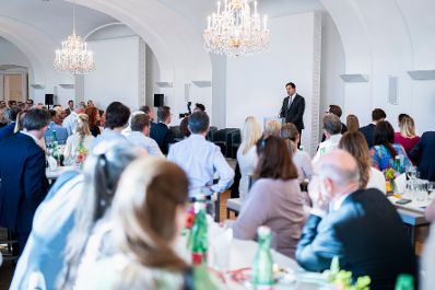 Am 18. Juni 2026 hielt Staatssekret&auml;r Alexander Pr&ouml;ll (im Bild) eine Keynote bei einem Event der RBI.