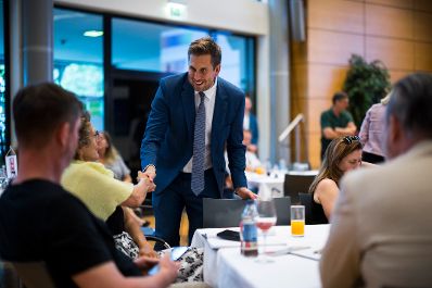 Am 1. Juli 2026 nahm Staatssekret&auml;r Alexander Pr&ouml;ll (im Bild) im Rahmen seines Bundesl&auml;ndertags am ID Austria Unternehmertag in Klagenfurt teil.
