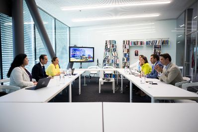 Am 6. Juli 2026 reiste Staatssekret&auml;r Alexander Pr&ouml;ll zu einem Arbeitsbesuch nach Genf. Im Bild beim Besuch des Genfer Zentrum f&uuml;r Sicherheitspolitik.