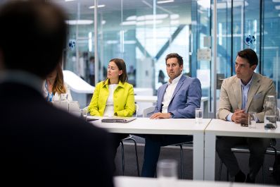 Am 6. Juli 2026 reiste Staatssekret&auml;r Alexander Pr&ouml;ll zu einem Arbeitsbesuch nach Genf. Im Bild beim Besuch des Genfer Zentrum f&uuml;r Sicherheitspolitik.
