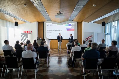Am 31. Juli 2026 nahm Staatssekret&auml;r Alexander Pr&ouml;ll (im Bild) am ID Austria Unternehmertag 2026 in Feldkirch teil.