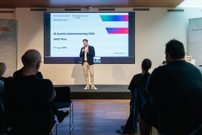 Am 27. August 2026 nahm Staatssekret&auml;r Alexander Pr&ouml;ll (m.) im Rahmen seines Bundesl&auml;ndertages in Tirol, am ID Austria Unternehmertag 2026 in Innsbruck teil.