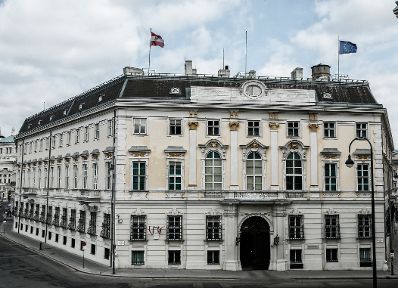 &Ouml;sterreichisches Bundeskanzleramt am Ballhausplatz in Wien.