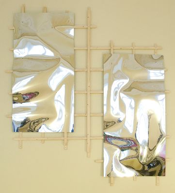 Das Werk &quot;Wiener Wandst&uuml;ck&quot; von Gerold Tagwerker ausgestellt auf der Feststiege im Bundeskanzleramt im Jahr 2009.