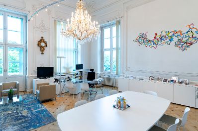 B&uuml;ro von Bundesministerin Karoline Edtstadler im Bundeskanzleramt.