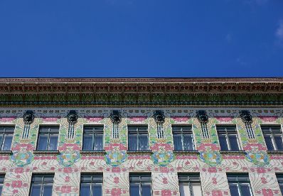 Die Wienzeilenh&auml;user von Otto Wagner. Schlagworte: Otto Wagner, Wienzeilenhaus, Wienzeilenh&auml;user, Architektur