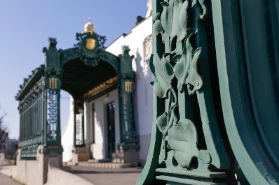 Der Otto Wagner Hofpavillon Hietzing im 13. Bezirk in Wien. Schlagworte: Otto Wagner, Pavillon, Hietzing, Architektur