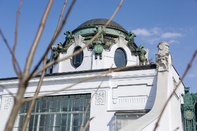 Der Otto Wagner Hofpavillon Hietzing im 13. Bezirk in Wien. Schlagworte: Otto Wagner, Pavillon, Hietzing, Architektur