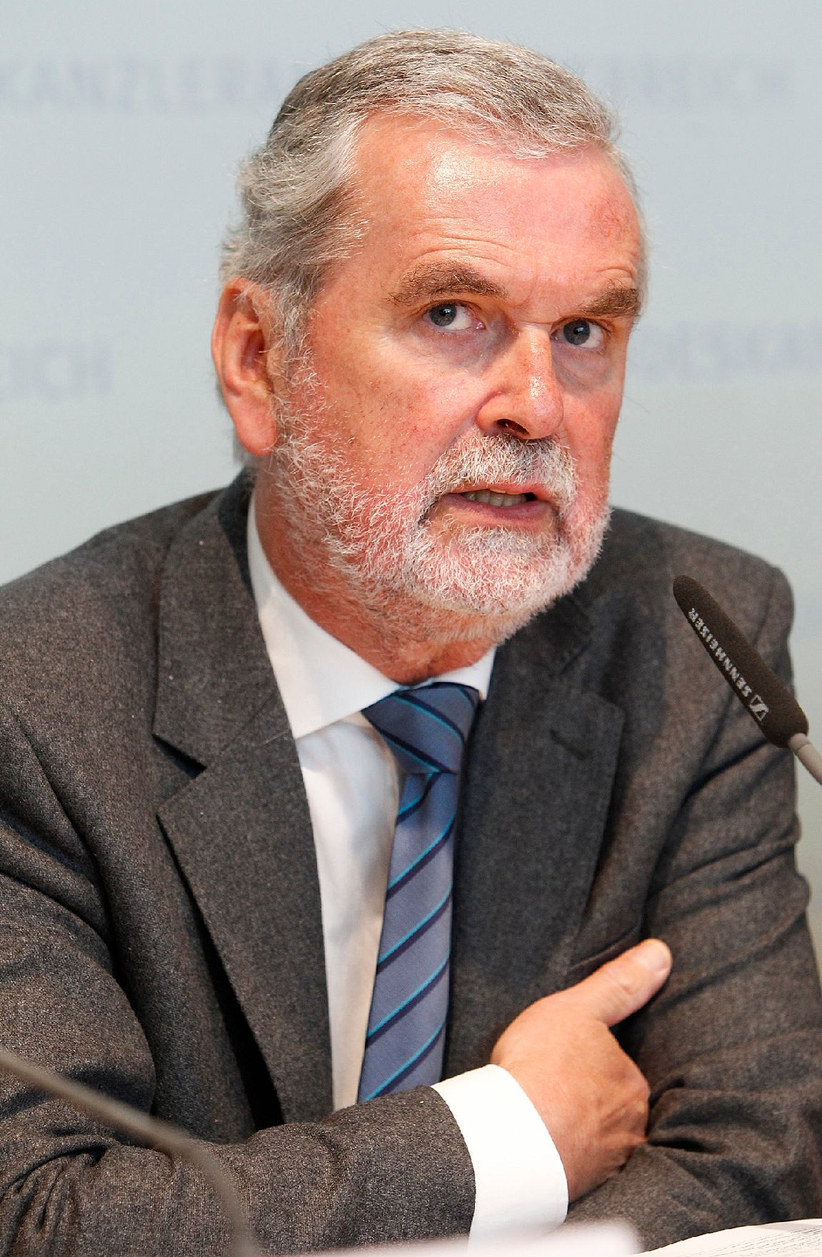 Am 20. April 2012 fand im Bundeskanzleramt ein Pressegespräch zum Thema Open Government Data statt. Im Bild Johann Mittheisz (Stadt Wien).