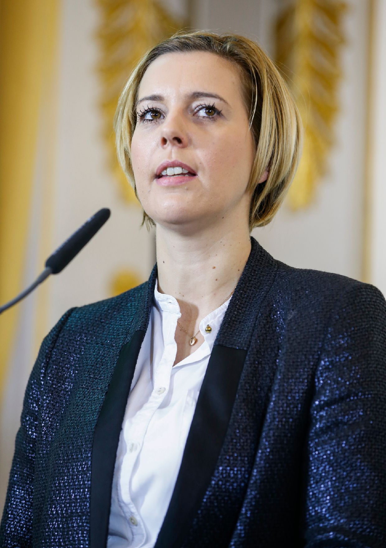 Am 28. Jänner 2015 fand im Bundeskanzleramt die Veranstaltung „Was bedeutet Datenschutz für Unternehmen“ anlässlich des 9. Europäischen Datenschutztages statt. Im Bild Staatssekretärin Sonja Steßl bei der Einleitung.