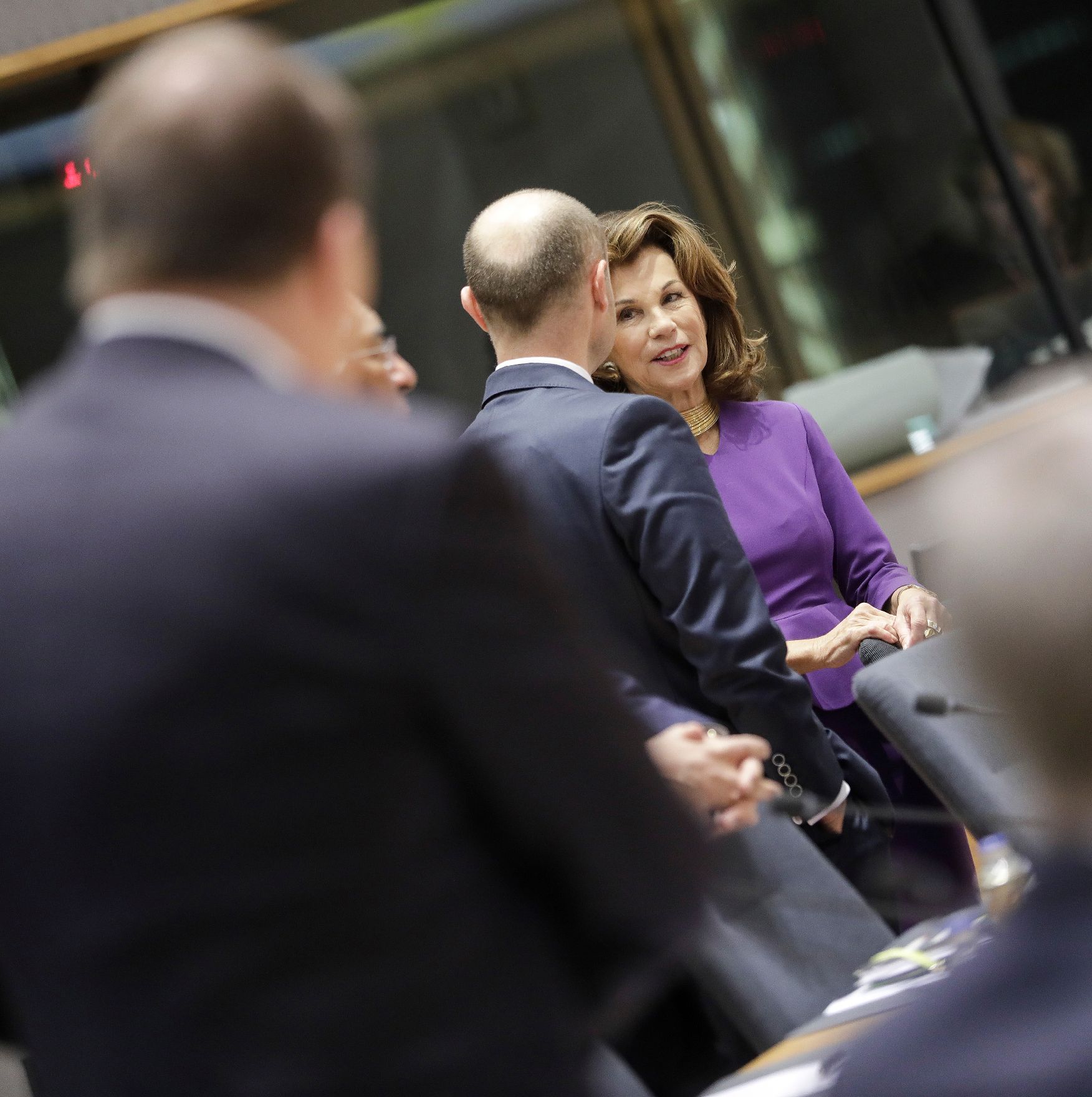 Am 13. Dezember 2019 nahm Bundeskanzlerin Brigitte Bierlein (r.) am Europäischen Rat der Staats- und Regierungschefs teil.