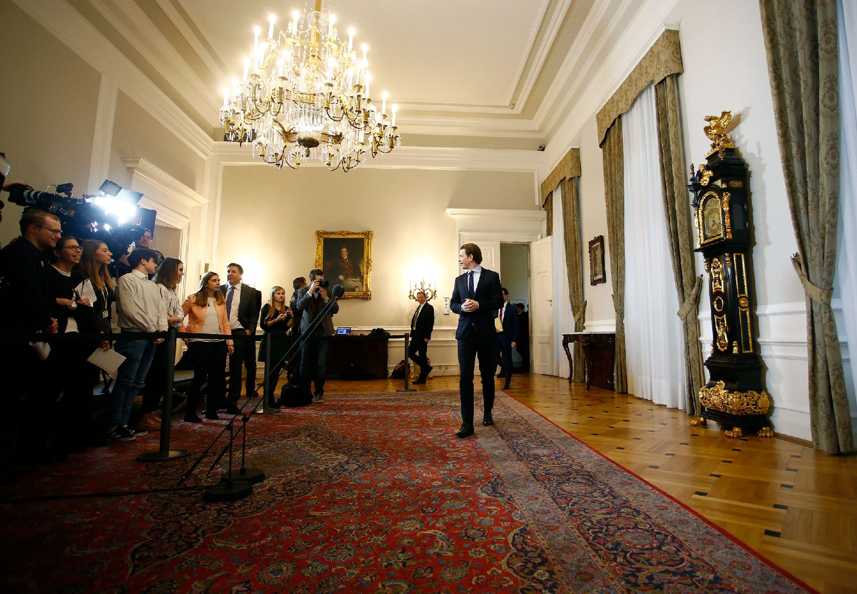 Bundeskanzler Sebastian Kurz (im Bild) beim Pressestatement vor dem Ministerrat am 31. Jänner 2018.