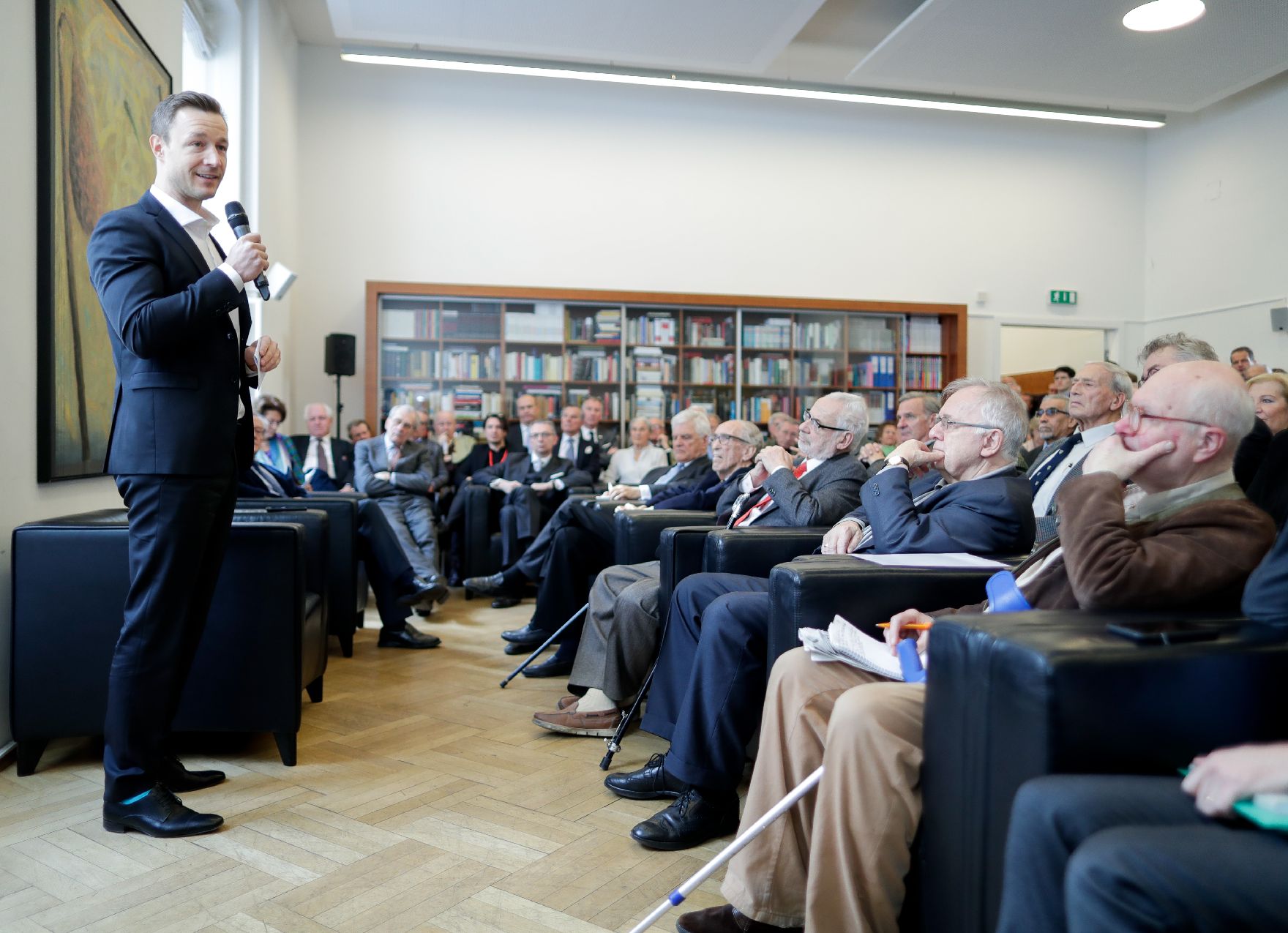 Am 6. März 2019 referierte Bundesminister Gernot Blümel beim ÖGAVN zum Thema Rückblick zum Österreichischen EU-Ratsvorsitz 2018.
