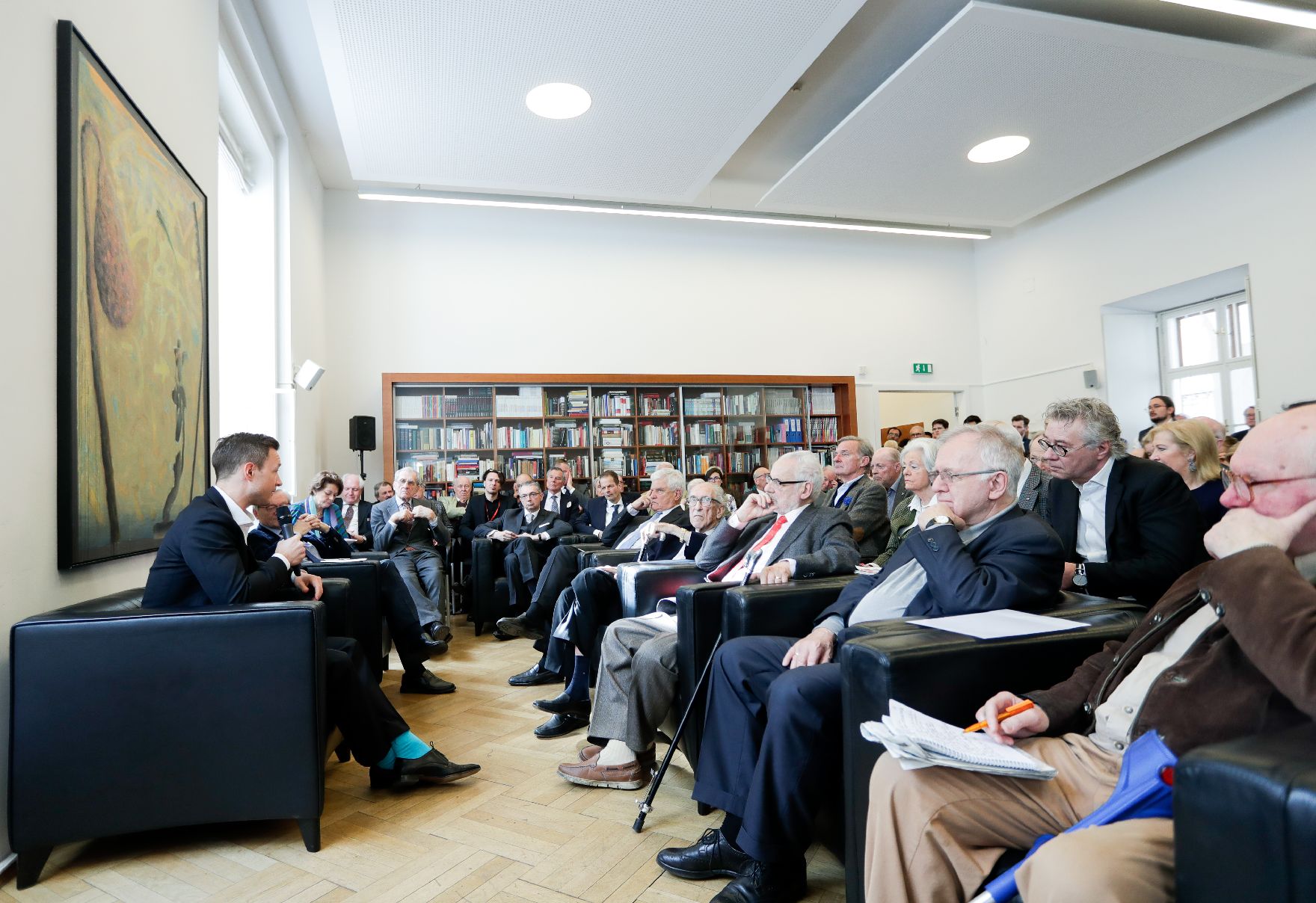 Am 6. März 2019 referierte Bundesminister Gernot Blümel beim ÖGAVN zum Thema Rückblick zum Österreichischen EU-Ratsvorsitz 2018.
