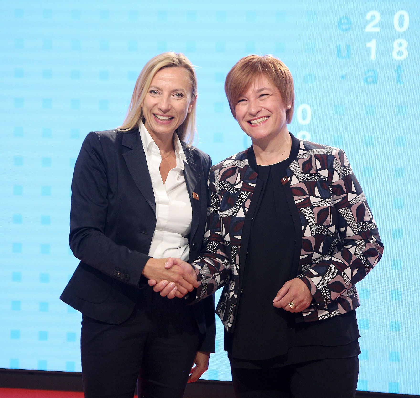 Am 3. September 2018 nahm Bundesministerin Juliane Bogner-Strauß (l.) an der Informellen Tagung der Jugendministerinnen und -minister teil.
