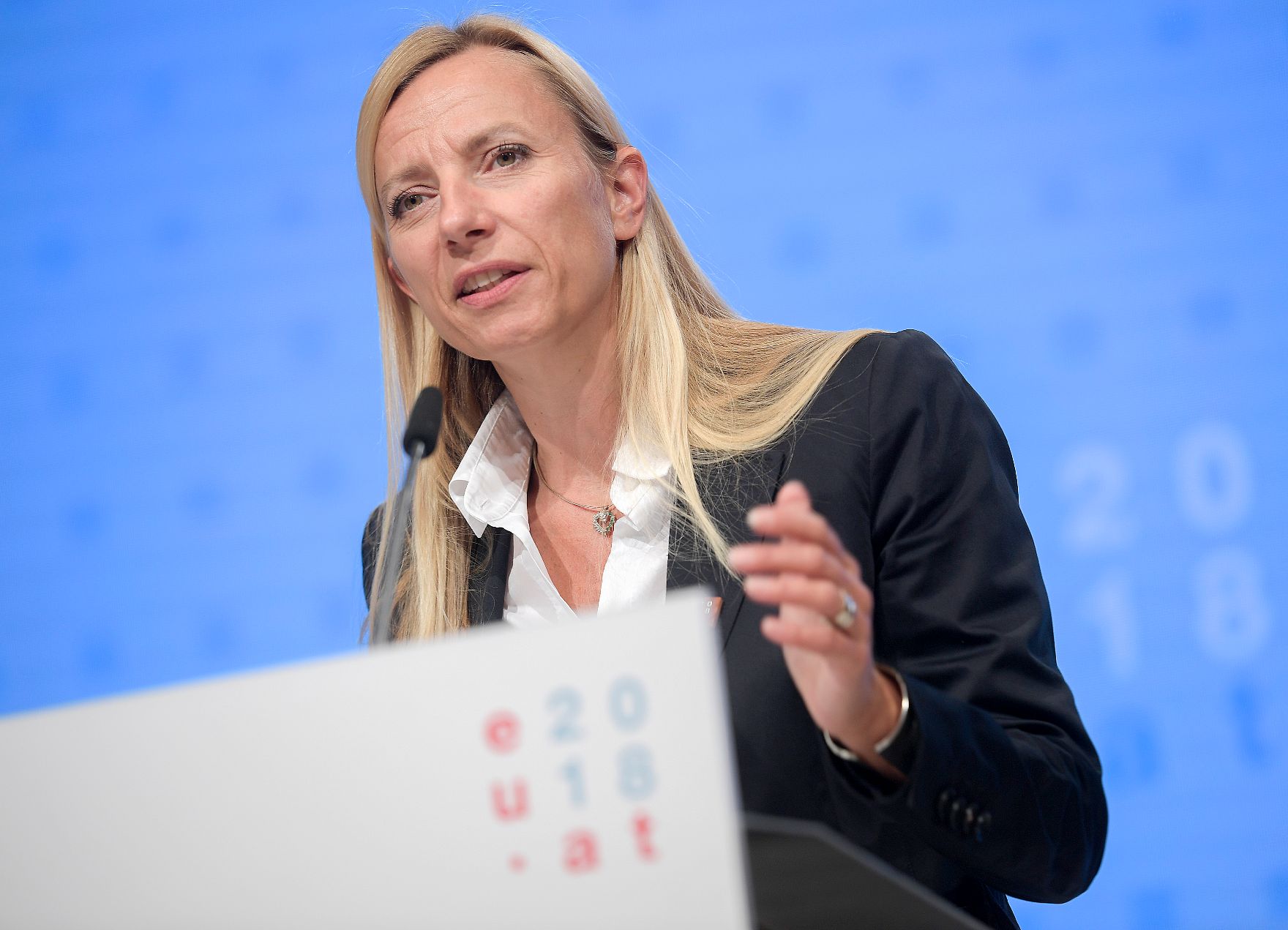Am 3. September 2018 nahm Bundesministerin Juliane Bogner-Strauß (im Bild) an der Informellen Tagung der Jugendministerinnen und -minister teil.